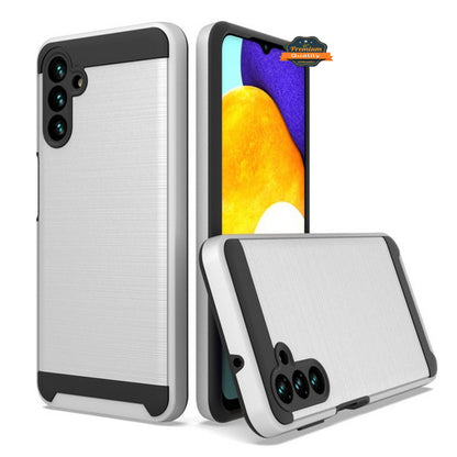 For Motorola Moto G Pure Rugged TPU Hard PC Brushed Metal Texture Hybrid Dual Layer Defender Armor Shock Absorbing  Phone Case Cover