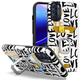 For Motorola Moto G Stylus 5G 2022 Stylish Wallet Case with Credit Card Holder & Magnetic Kickstand Ring Hybrid Armor  Phone Case Cover