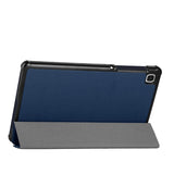 Case for Samsung Galaxy Tab S6 Lite 10.4" Thin Lightweight Trifold Stand Magnetic Closure PU Leather Hard Folio Hybrid Protective Tablet Blue Tablet Cover