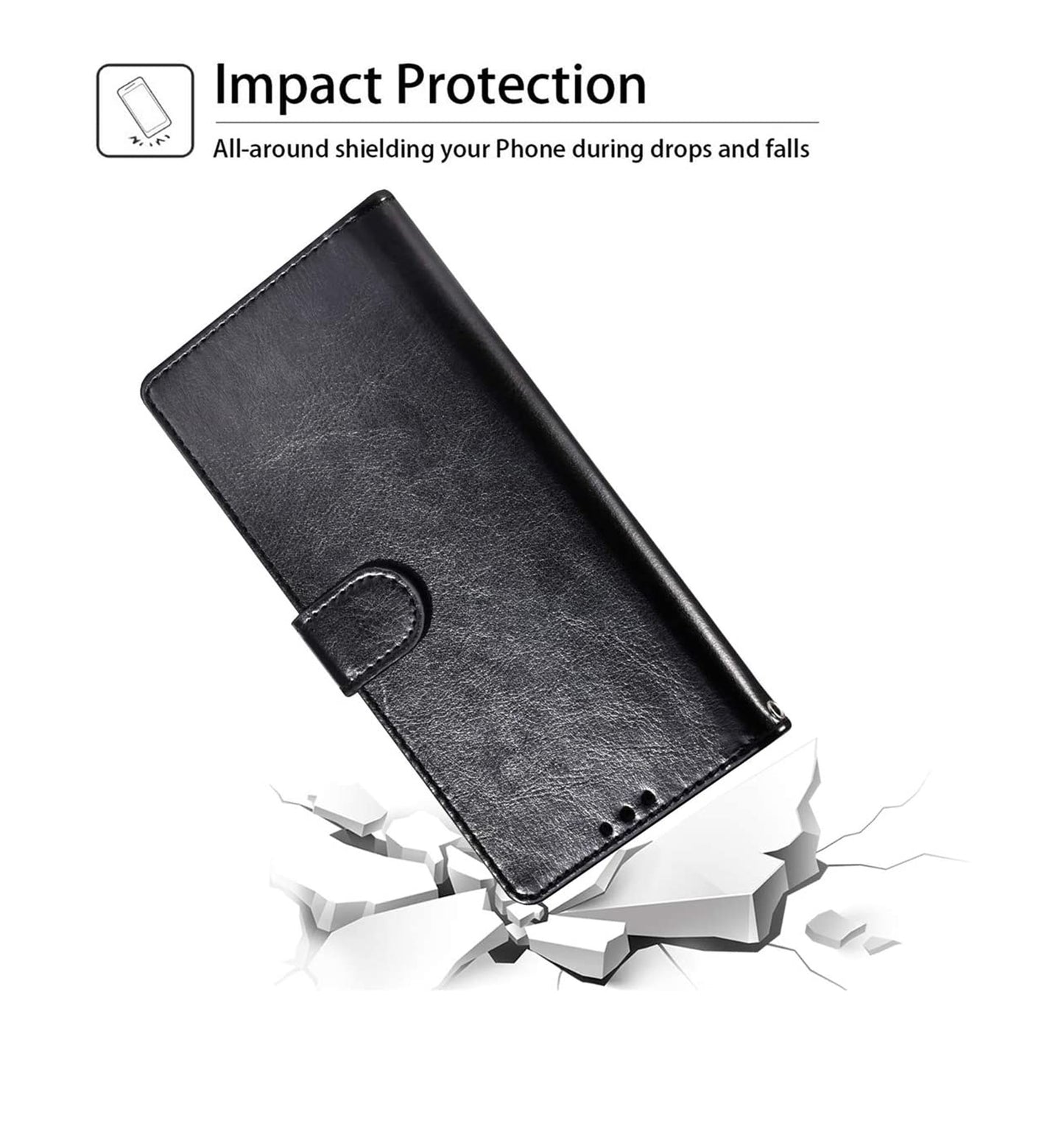 For TCL T-Mobile REVVL V Plus 5G Leather Wallet Case with Credit Card Holder Storage Lanyard Kickstand & Magnetic Flip  Phone Case Cover