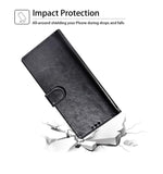 For Samsung Galaxy S22 Ultra Luxury Leather Wallet Case with Credit Card Holder Storage Lanyard Kickstand & Magnetic Flip Protective  Phone Case Cover