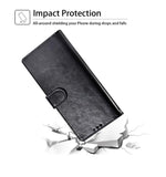For Samsung Galaxy S20 FE /Fan Edition 5G Leather Wallet Case with Credit Card Holder Storage Kickstand & Magnetic Flip Black Phone Case Cover