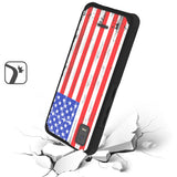 For Cricket Debut Smart Graphic Design Stylish Pattern Hard TPU Tough Strong Hybrid Shockproof Armor Frame  Phone Case Cover