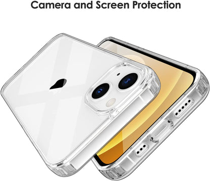 For Samsung Galaxy A23 5G Crystal HD Clear Back Panel + TPU Bumper Hybrid Thin Slim Hard Shockproof Defender Anti-Drop Clear Phone Case Cover