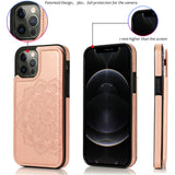 For Apple iPhone SE 2022 3rd/SE 2020/8/7 PU Leather with [Two Magnetic Clasp] [Card Slots] Stand Back Storage Wallet Flip  Phone Case Cover