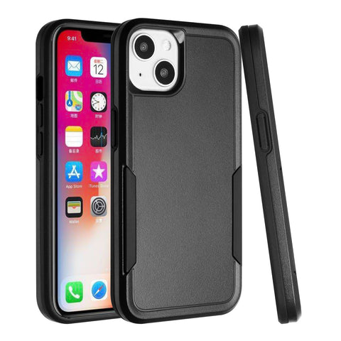 For Apple iPhone 11 (6.1") Hybrid Rugged Hard Shockproof Drop-Proof with 3 Layer Protection, Military Grade Heavy-Duty Black Phone Case Cover