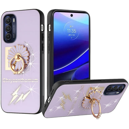 For Motorola Moto G Stylus 5G 2022 Diamond 3D Bling Sparkly Glitter Ornaments Engraving Hybrid Armor Fashion  Phone Case Cover