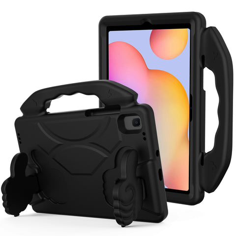 Case for Samsung Galaxy Tab A (8.0 inch) T290,T295 Hybrid Shockproof Thumbs Up Kickstand Rubber TPU Kid-Friendly Bumper Tablet Black Tablet Cover