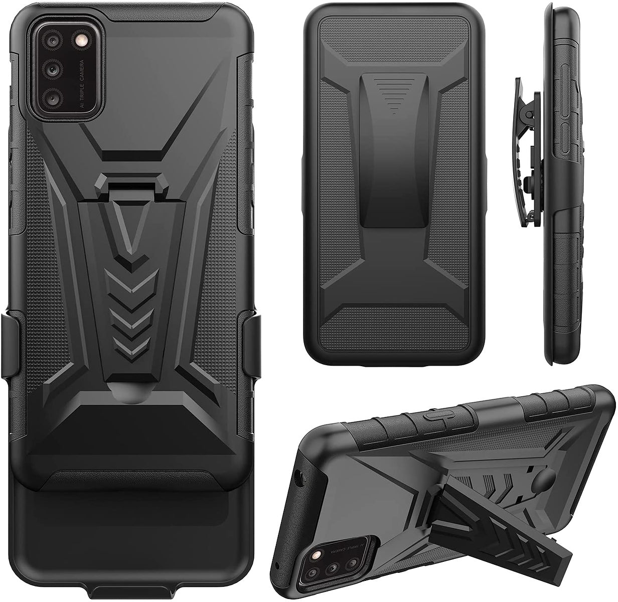 For Samsung Galaxy S20 FE /Fan Edition Hybrid Kickstand with Swivel Belt Clip Holster Heavy Duty 3in1 Defender Shockproof  Phone Case Cover