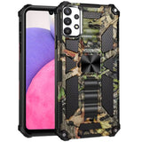 For Samsung Galaxy A33 5G Heavy Duty Hybrid Camouflage [Military Grade] Rugged Protective Fit Magnetic Car Mount Stand  Phone Case Cover