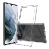 For Samsung Galaxy S22 /Plus Ultra Hybrid Transparent Clear Acrylic Back Hard PC & Soft TPU Full Protective Bumper Extra Shock-Absorb  Phone Case Cover