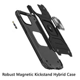For Motorola Edge+ 2022 /Edge Plus Armor Hybrid with Ring Holder Kickstand Shockproof Heavy-Duty Durable Dual Layer  Phone Case Cover