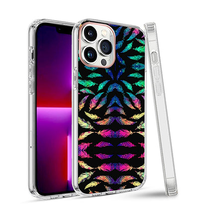 For Apple iPhone 14 (6.1") Creative Stylish Fashion Design Hybrid Rubber TPU Hard PC Shockproof Slim Fit  Phone Case Cover