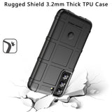 For Samsung Galaxy S22 Ultra Rugged Shield Hybrid TPU Thick Solid Rough Armor Tactical Matte Grip Gel Silicone Texture Black Phone Case Cover