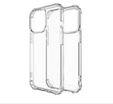 For Apple iPhone 13 (6.1") Hybrid Transparent Thick Pure TPU Rubber Silicone 4 Corners Gel Shockproof Protective Slim Hard Back Clear Phone Case Cover