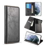 For Boost Mobile Celero 5G Luxury PU Leather Wallet Pouch Magnetic Detachable with Credit Card Slots Removable Flip Cover Black Phone Case Cover