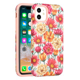 For Apple iPhone 13 Pro Max (6.7") Bliss Floral Stylish Design Hybrid Rubber TPU Hard Shockproof Armor Slim  Phone Case Cover