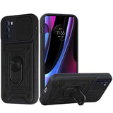 For Motorola Edge+ 2022 /Edge Plus Hybrid Cases with Camera Lens Cover and Ring Holder Kickstand Rugged Dual Layer  Phone Case Cover