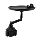 For Universal Cup Holder Tray Adjustable Rotatable 360° Swivel Arm with 9" Tray Surface and Phone Slot Fits Vehicle, Boats, Car, SUV,Truck Black Phone Case Cover