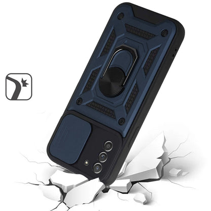 For OnePlus 10T 5G Hybrid Cases with Slide Camera Lens Cover and Ring Holder Kickstand Rugged Dual Layer Heavy Duty  Phone Case Cover