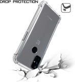 For Boost Mobile Celero 5G HD Crystal Clear Ultra Hybrid PC+TPU [Four-Corner Protective] Rubber Shockproof Gummy Gel Bumper Transparent Clear Phone Case Cover