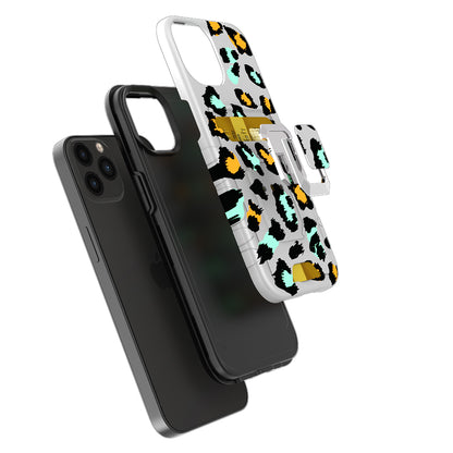 For Apple iPhone 14 Pro (6.1") Wallet Designed Credit Card Holder & Magnetic Stand Kickstand Ring Heavy Duty Hybrid  Phone Case Cover