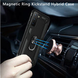 For Samsung Galaxy S22 /Plus Ultra Hybrid Durable Dual Layer with 360 Degree Rotatable Ring Stand Holder Kickstand Fit Car Mount  Phone Case Cover