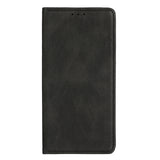 For Nokia C100 Wallet Premium PU Vegan Leather ID Credit Card Money Holder with Magnetic Closure Pouch Flip Stand Black Phone Case Cover