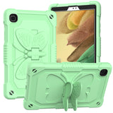 Case for Apple iPad Air 4 / iPad Air 5 / iPad Pro (11 inch) Butterfly Wings Kickstand 3in1 Tough Hybrid with Pencil Holder Heavy Duty Rugged Shockproof Full Protective Green Tablet Cover