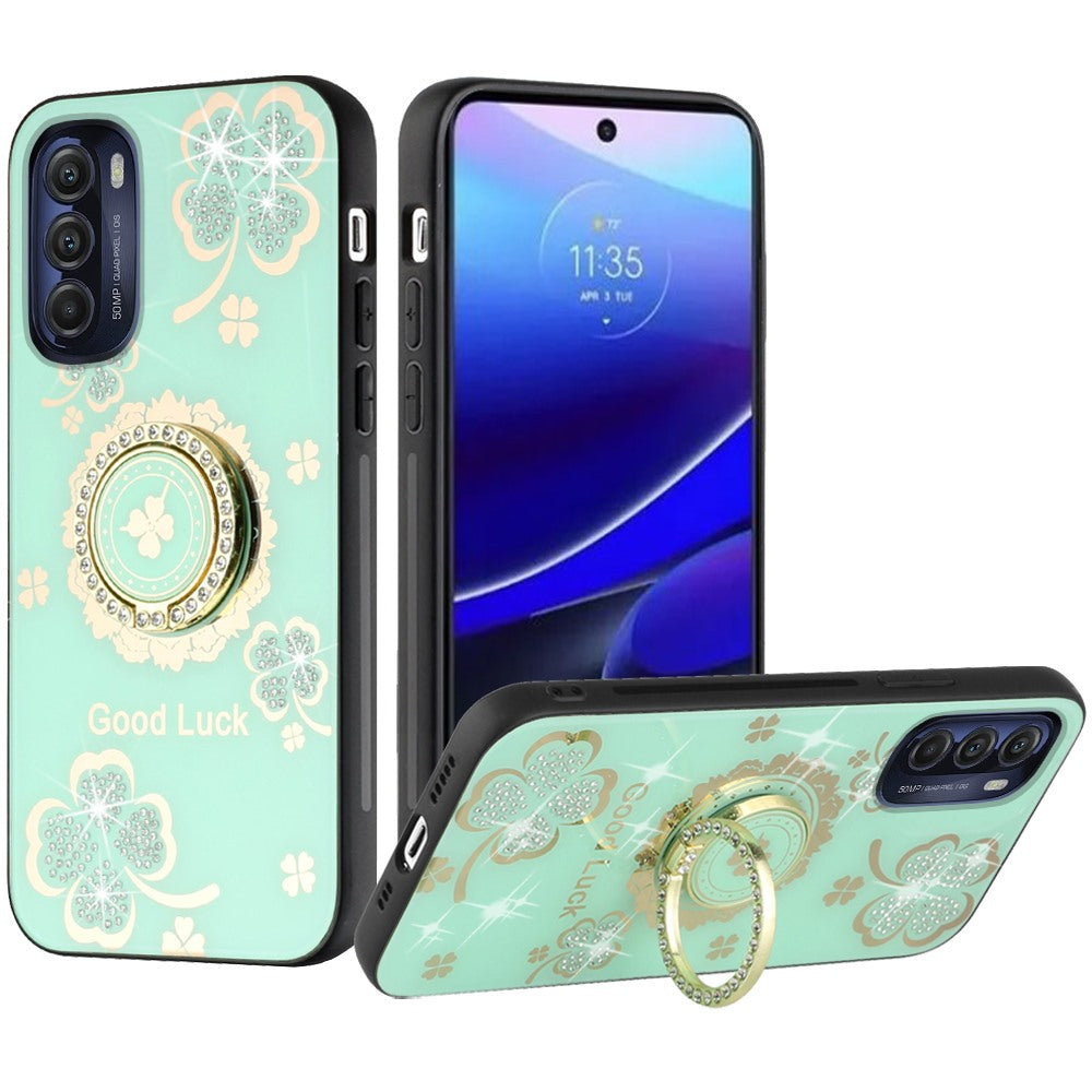 For Motorola Moto G Stylus 5G 2022 Diamond 3D Bling Sparkly Glitter Ornaments Engraving Hybrid Armor Fashion  Phone Case Cover