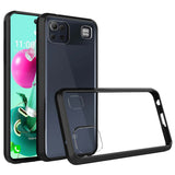 LG K92 5G Phone Case Hybrid Slim Crystal Clear Transparent Shock-Absorption Bumper Protective Case with Soft TPU + Hard PC Back Cover