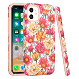 For Apple iPhone 13 Pro Max (6.7") Bliss Floral Stylish Design Hybrid Rubber TPU Hard Shockproof Armor Slim  Phone Case Cover