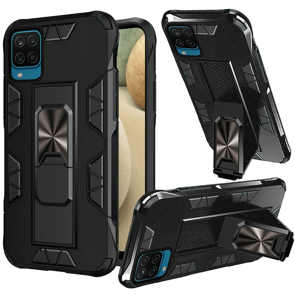 For Samsung Galaxy S22 Hybrid Magnetic Slide Ring Stand fit Car Mount Grip Holder Heavy Duty Rugged Military Grade  Phone Case Cover