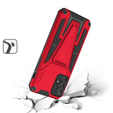 For Samsung Galaxy A23 5G Heavy Duty Protection Hybrid Built-in Kickstand Rugged Shockproof Military Grade Dual Layer Red Phone Case Cover