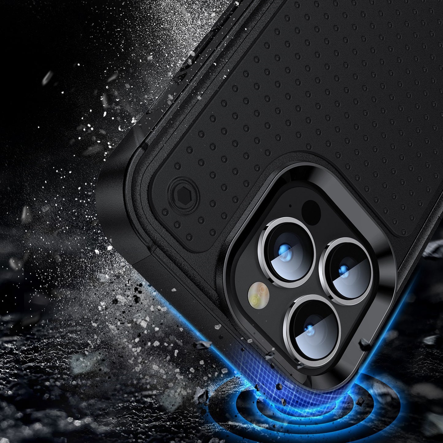 For Apple iPhone 14 /Plus Pro Max Heavy Duty Hybrid Armor Rubber TPU Hard Drop Proof Dot Rugged Tough Durable  Phone Case Cover