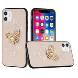 For Apple iPhone 13 Pro Max (6.7") 3D Diamond Bling Sparkly Glitter Ornaments Engraving Hybrid Armor Rugged Fashion  Phone Case Cover