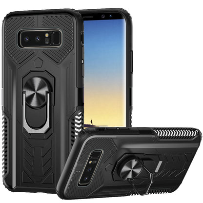 For Apple iPhone 8 Plus/7 Plus/6 6S Plus Military Grade Hybrid Heavy Duty 2 in 1 Hard PC and Silicone with Ring Stand Holder  Phone Case Cover