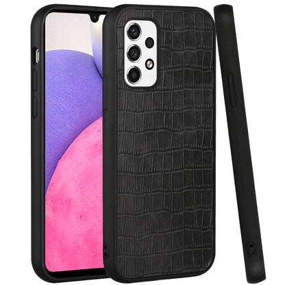 For Apple iPhone 14 Pro (6.1") Slim Thin PU Leather Crocodile Flip Snap On Hybrid Shockproof TPU PC Hard Shell Durable  Phone Case Cover