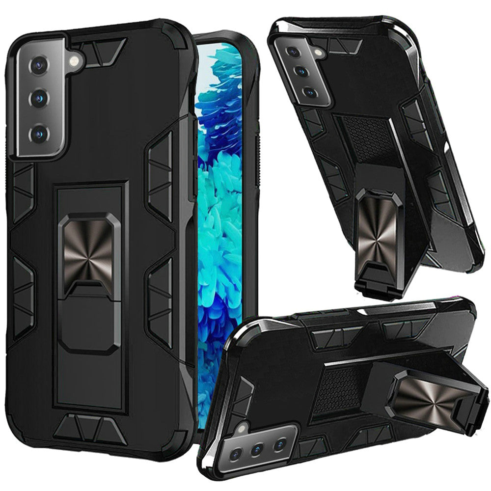 For Samsung Galaxy S22 Hybrid Magnetic Slide Ring Stand fit Car Mount Grip Holder Heavy Duty Rugged Military Grade  Phone Case Cover