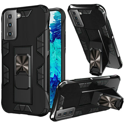 For Samsung Galaxy S22 Hybrid Magnetic Slide Ring Stand fit Car Mount Grip Holder Heavy Duty Rugged Military Grade  Phone Case Cover
