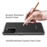 For Samsung Galaxy A03S Hybrid Transparent Clear Acrylic Back Hard PC & Soft TPU Full Protective Bumper Extra Shock-Absorb  Phone Case Cover