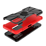 For Nokia G100 4G Hybrid 2in1 Rugged Hard TPU Shock-Absorbing with Magnetic Rotatable Ring Kickstand  Phone Case Cover