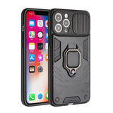 For Apple iPhone 13 (6.1") Kickstand Hybrid with Camera Protector, Built-in 360° Rotate Ring Stand Magnetic TPU Bumper  Phone Case Cover