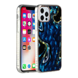 For Apple iPhone 12 /12 Pro (6.1") Colorful Holographic 3D Effect Electroplated Design Hybrid Slim TPU Armor  Phone Case Cover