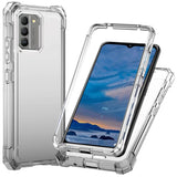 For Nokia G400 5G Clear Gradient Hybrid Thick Guard Shockproof Dual Layer Hard PC + TPU Bumper Frame Armor  Phone Case Cover