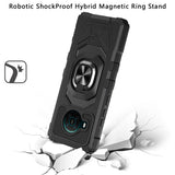 For Nokia X100 Hybrid Dual Layer with Rotate Magnetic Ring Stand Holder Kickstand, Rugged TPU + PC Shockproof Protective  Phone Case Cover