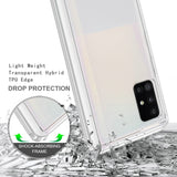 For Motorola Moto G 5G UW (Verizon) Hybrid Slim Crystal Clear Transparent Shock-Absorption Bumper with Soft TPU + Hard PC Back Frame Clear Phone Case Cover