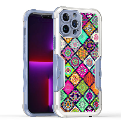 For Apple iPhone 13 Pro Max (6.7") Fashion Design Tough Shockproof Hybrid Stylish Pattern Heavy Duty TPU  Phone Case Cover