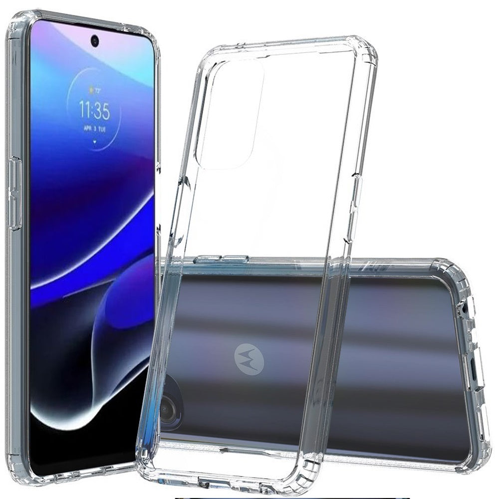 For Motorola Moto G Stylus 5G 2022 Hybrid Slim Crystal Clear Transparent Shock-Absorption Bumper Hard PC Back Frame  Phone Case Cover