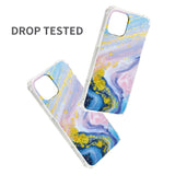 For Apple iPhone 11 (6.1") Glitter Marble Design Stone Hybrid ShockProof Clear Bumper TPU Soft Rubber Gel Thick Hard  Phone Case Cover